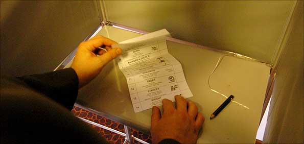 Voting booth