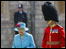 The Queen inspects the Irish Guards