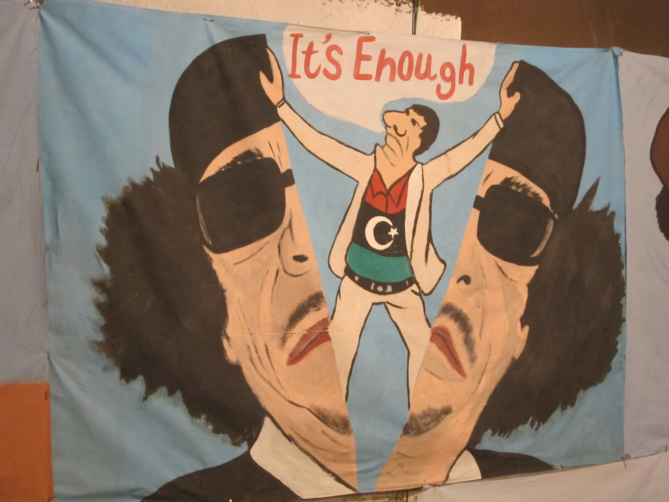 Anti-Gaddafi poster