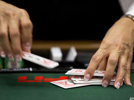 A card dealer