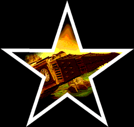 A star-shaped picture of Croc