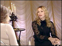 Madonna, on that set..