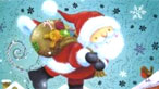 Santa ar glawr y lyfr