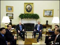 Ông Bush đã lắng nghe các đề đạt của những người hoạt động vìnhân quyền tại Việt Nam hôm 29/5 tại Tòa Bạch Ốc