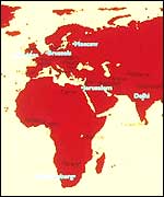 part of world map
