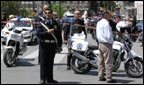 Police on guard