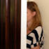 Who's hiding behind this door?