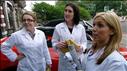 girls in car lot