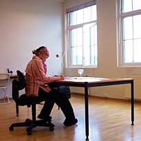 Alwynne at work
