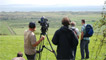The crew setting up the next shot