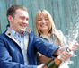 Bob and Charlie celebrating their engagement