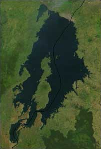 O lago Kivu