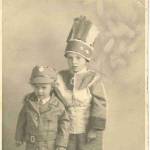 Our fancy dress Christmas presents, which my dad somehow managed to find in wartime Our fancy dress Christmas presents, which my dad somehow managed to find in wartime