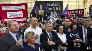 NHS protesters - September 2011