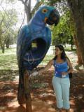 my sister and a large little bird