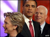 Obama và Clinton