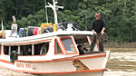 Bruce arrives in Aurelio, the Matis village he visited in 2006 for Tribe.