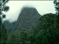 Mountain in mist