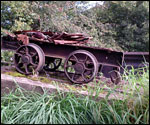 Remains of mining at Ifton Meadows