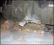 Damaged Sea King