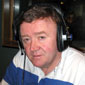 John McGinley in the BBC Radio Ulster Studio's recording his story for Days Like This