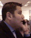 Mithun on the telephone
