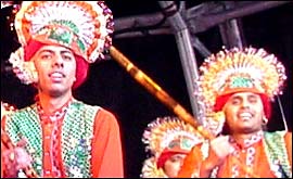 Bhangra dancer
