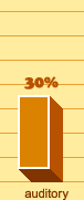 Auditory learners - 30%