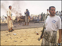 Scena atacului din Yemen