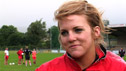 Clodagh Ní Gharmaile at sidelines during football training