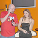 Sarah Blow with a cocktail