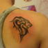 Leo tattoo on Ian's shoulder