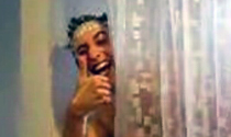 Some bloke listening to Moyles in the shower
