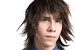 Boy with long hair - stock photo