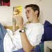 Teenager reading