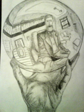 Reflection of a Man
