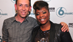Steve with the winner Speech Debelle