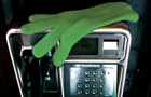 Advice booklet (Image: single glove on a telephone box)