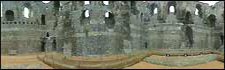 Inside view of the Norman Castle.