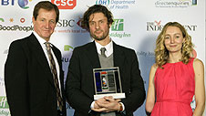Alastair Campbell, Diederick Santer and Cerrie Burnell
