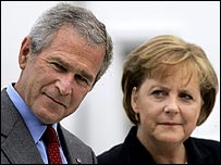 Bush dhe Merkel 