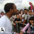 Mumzy with the crowd