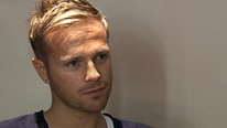 nicky byrne from westlife being interviewed
