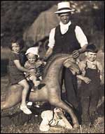 Travelling family.