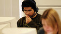 Students working with computers