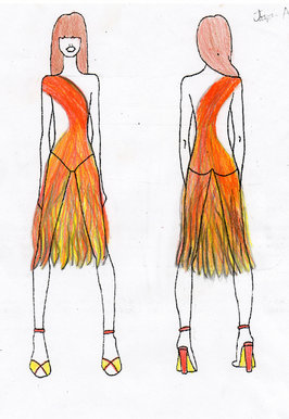 Mexican fire dress
