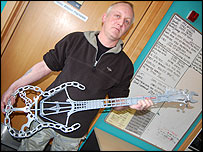 Metal scrap guitar