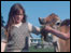 Child with cow