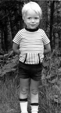 Lewis as a child