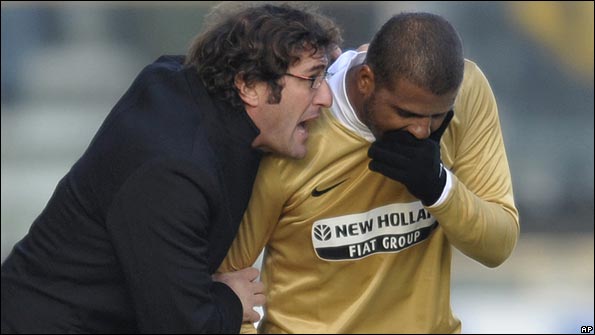 Edin Dzeko (right) and Miroslav Blazevic